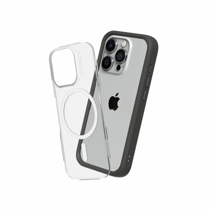 RHINOSHIELD Mod NX (MagSafe compatible) for iPhone 15 Pro Max (with Rim, Button, Frame, Clear Back Plate)