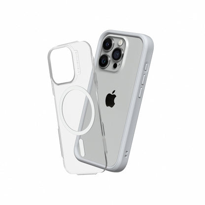 RHINOSHIELD Mod NX (MagSafe compatible) for iPhone 15 Pro Max (with Rim, Button, Frame, Clear Back Plate)