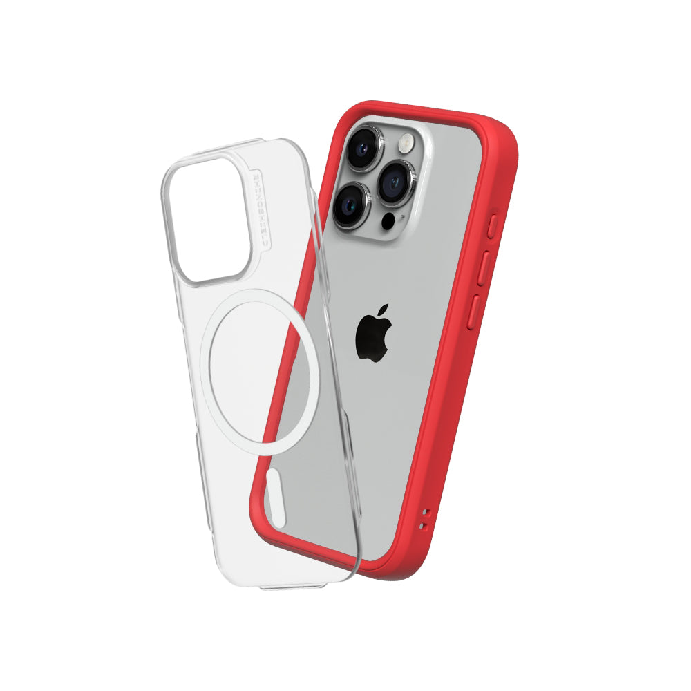 RHINOSHIELD Mod NX (MagSafe compatible) for iPhone 15 Pro Max (with Rim, Button, Frame, Clear Back Plate)