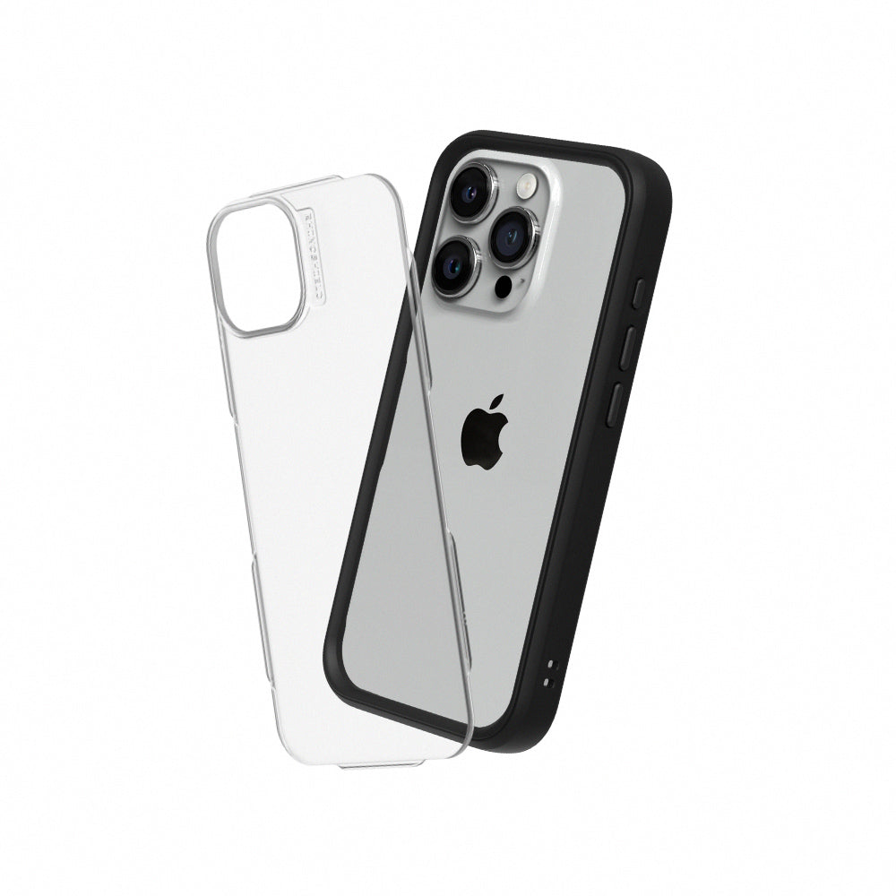 RHINOSHIELD Mod NX (MagSafe compatible) for iPhone 15 Pro Max (with Rim, Button, Frame, Clear Back Plate)