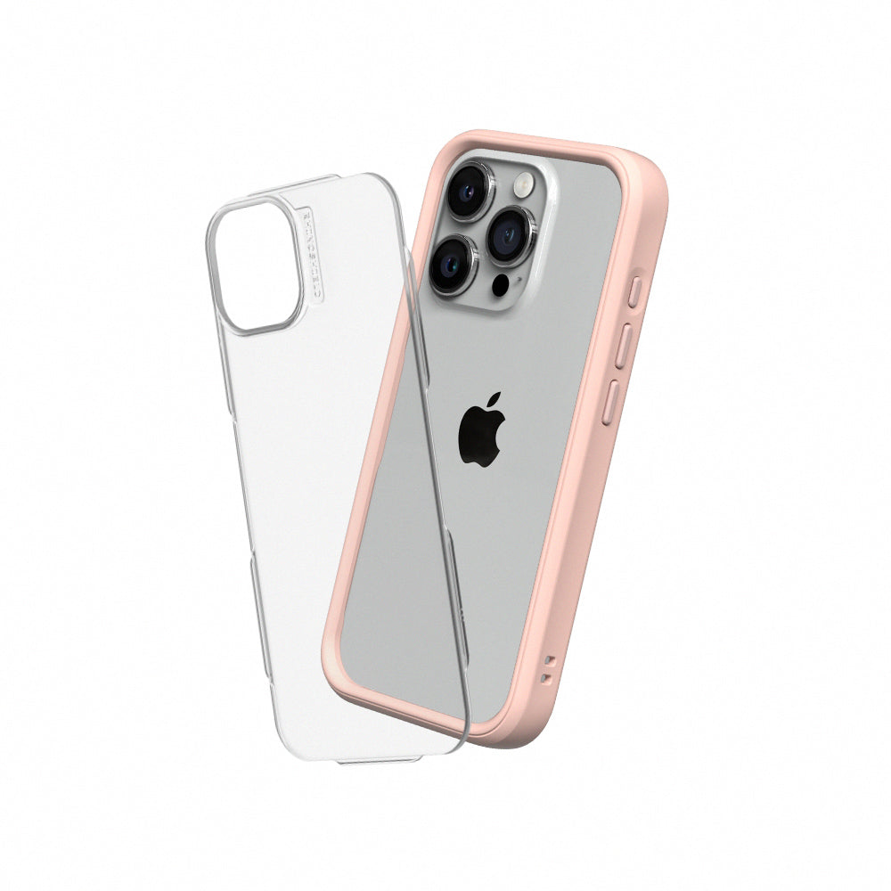 RHINOSHIELD Mod NX (MagSafe compatible) for iPhone 15 Pro Max (with Rim, Button, Frame, Clear Back Plate)