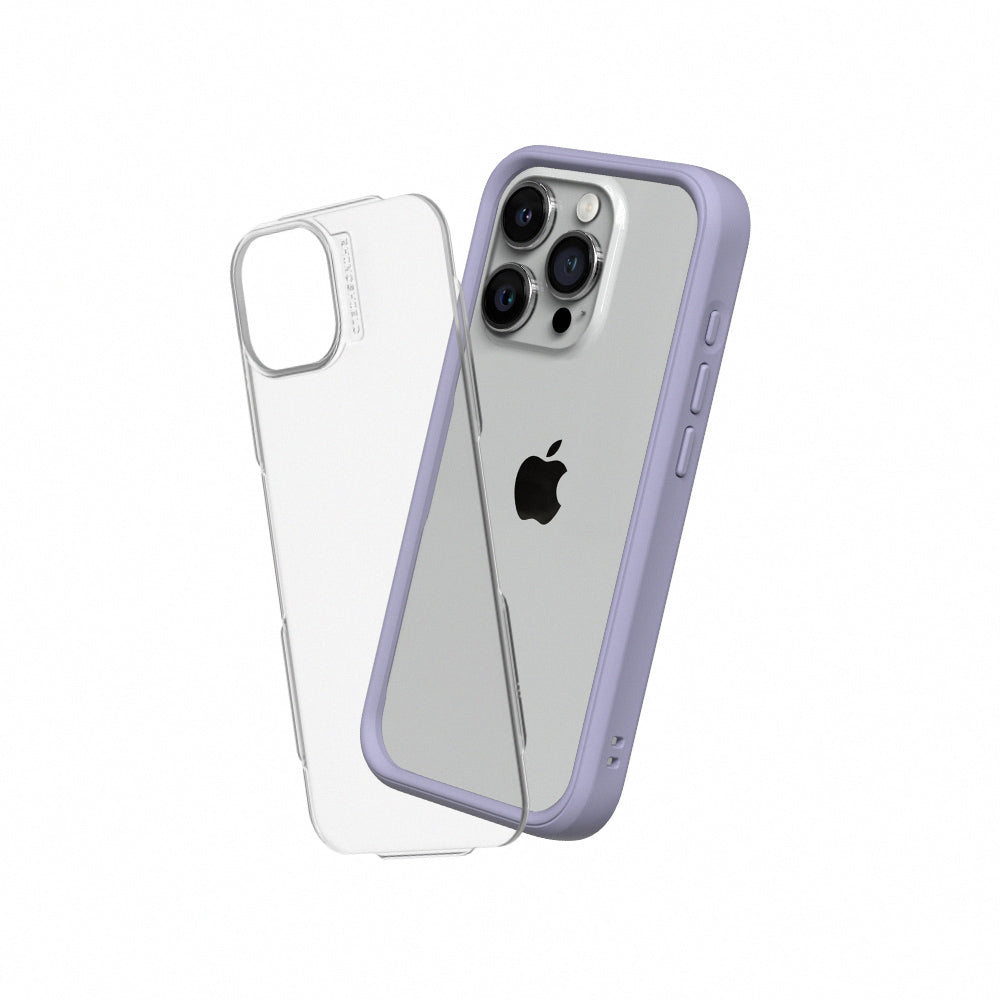 RHINOSHIELD Mod NX (MagSafe compatible) for iPhone 15 Pro Max (with Rim, Button, Frame, Clear Back Plate)