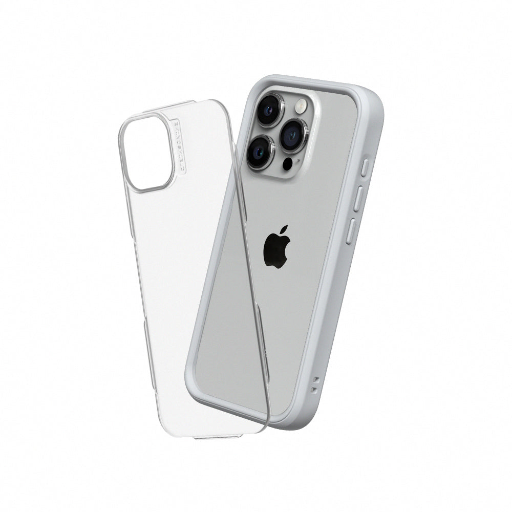 RHINOSHIELD Mod NX (MagSafe compatible) for iPhone 15 Pro Max (with Rim, Button, Frame, Clear Back Plate)