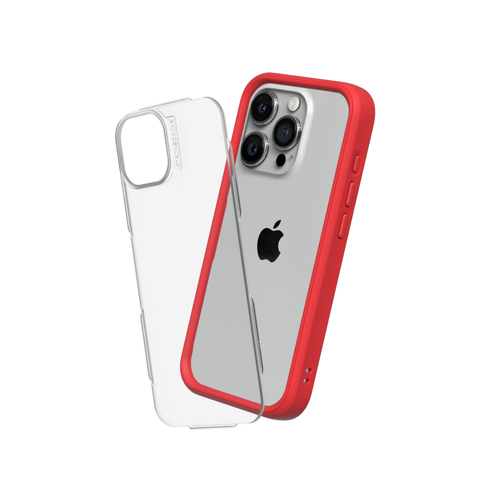 RHINOSHIELD Mod NX (MagSafe compatible) for iPhone 15 Pro Max (with Rim, Button, Frame, Clear Back Plate)