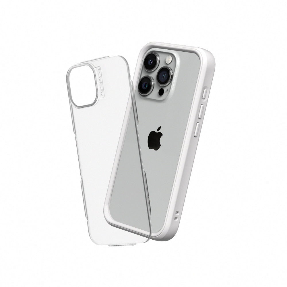 RHINOSHIELD Mod NX (MagSafe compatible) for iPhone 15 Pro Max (with Rim, Button, Frame, Clear Back Plate)