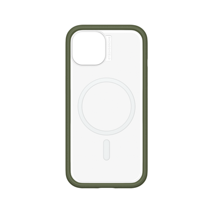 RHINOSHIELD Mod NX (MagSafe compatible) for iPhone 15 (with Rim, Button, Frame, Clear Back Plate)