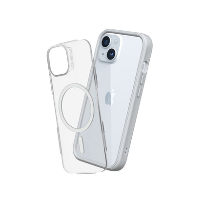 RHINOSHIELD Mod NX (MagSafe compatible) for iPhone 15 (with Rim, Button, Frame, Clear Back Plate)