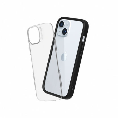 RHINOSHIELD Mod NX (MagSafe compatible) for iPhone 15 (with Rim, Button, Frame, Clear Back Plate)