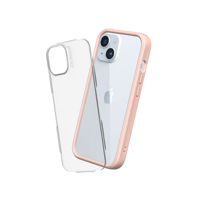 RHINOSHIELD Mod NX (MagSafe compatible) for iPhone 15 (with Rim, Button, Frame, Clear Back Plate)