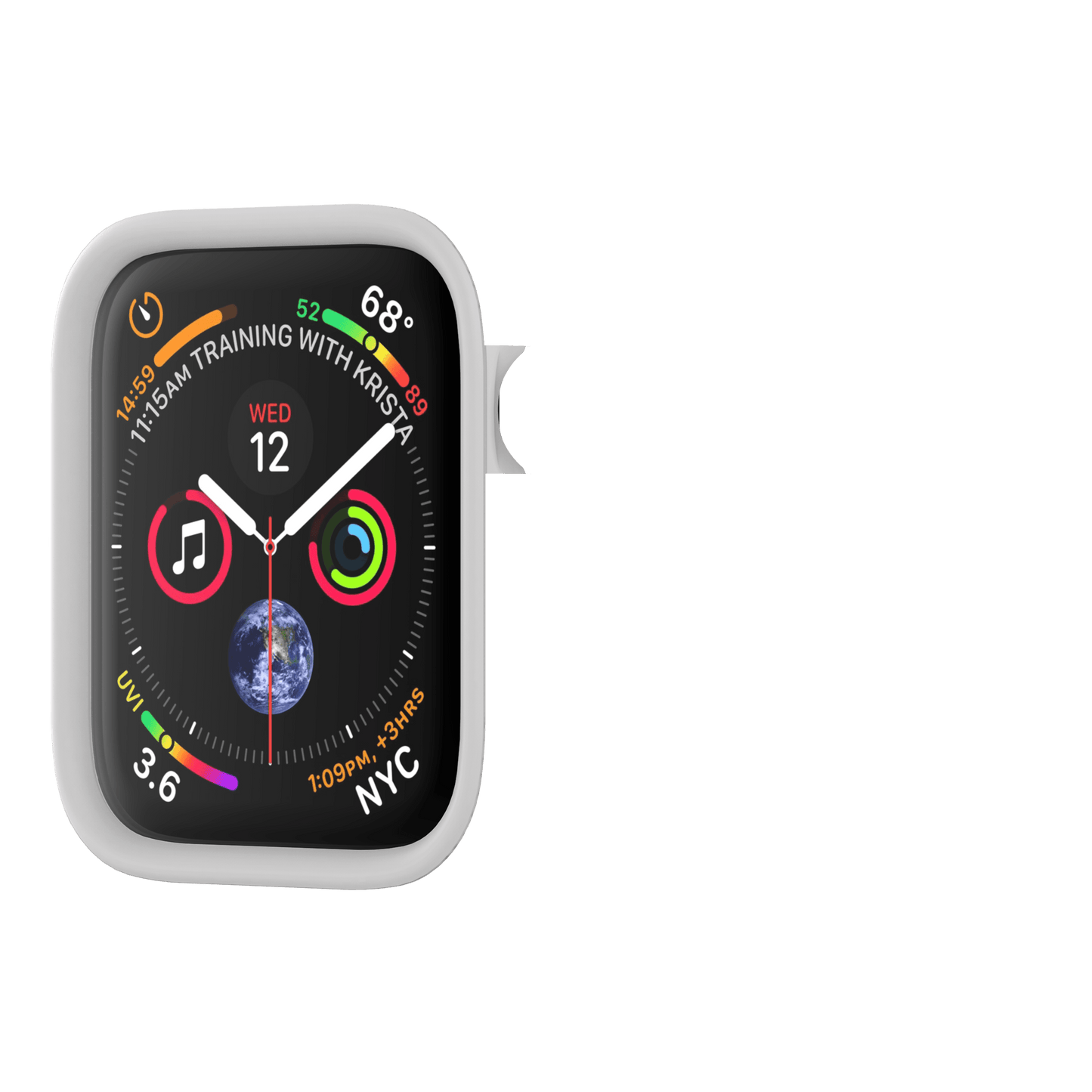 RhinoShield CrashGuard NX for Apple Watch - Rim (42/44mm)-White-Phase 2