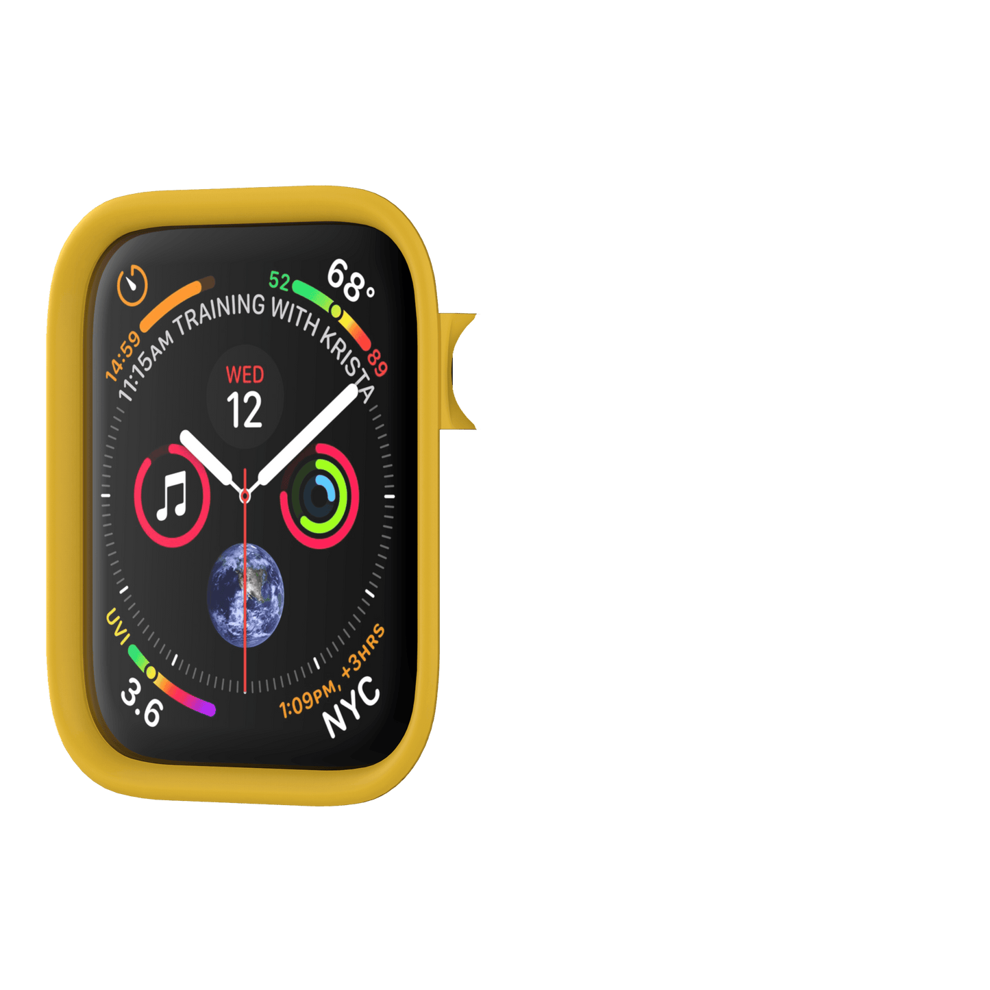 RhinoShield CrashGuard NX for Apple Watch - Rim (42/44mm)-Yellow-Phase 2