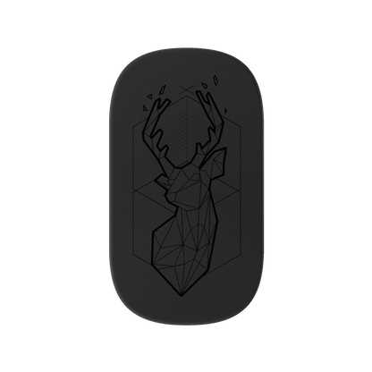 RHINOSHIELD Customized GRIPMINI (Adhesive)- Geometric The Winter Deer Black