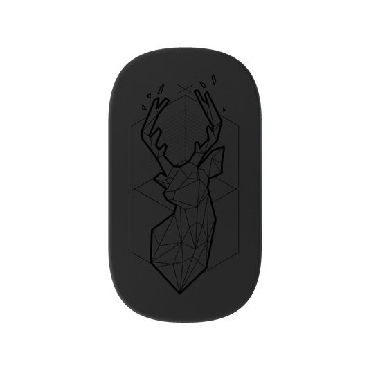 RHINOSHIELD Customized GRIPMINI (Adhesive)- Geometric The Winter Deer Black
