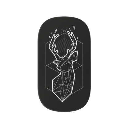 RHINOSHIELD Customized GRIPMINI (Adhesive)- Geometric The Winter Deer White