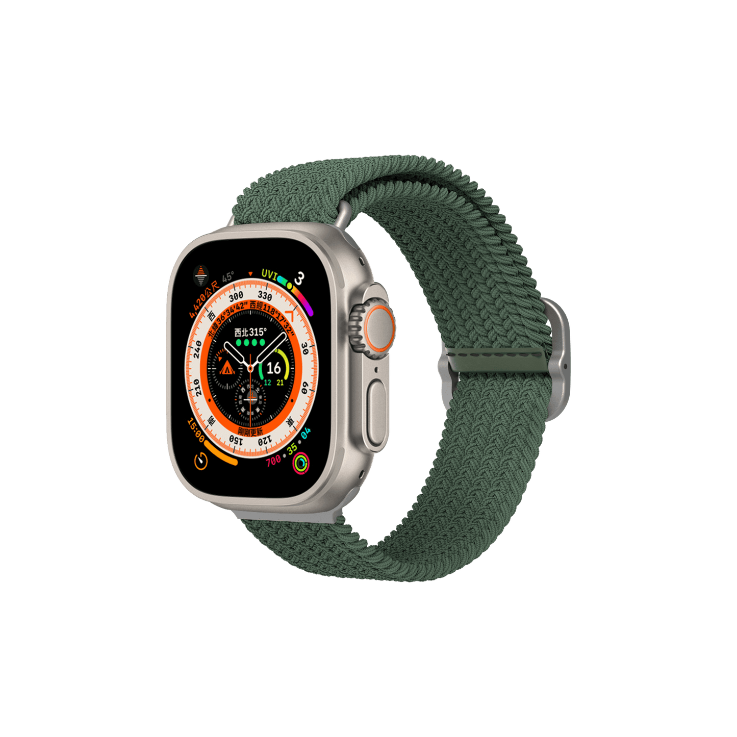 RHINOSHIELD Braided Strap for Apple Watch Series 8 (45mm)