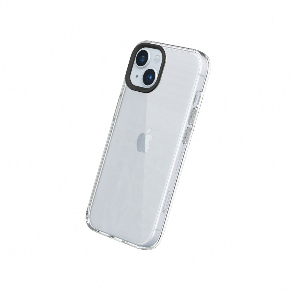 RHINOSHIELD Clear Case (MagSafe compatible) for iPhone 15 (with Case, Camera Ring, and Button)
