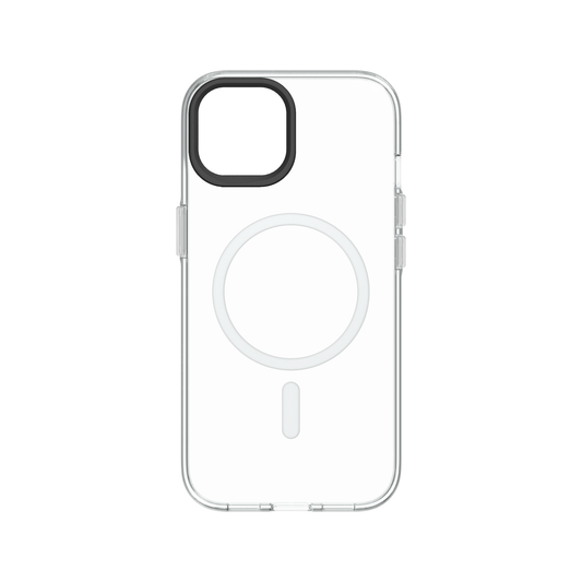 RHINOSHIELD Clear Case (MagSafe compatible) for iPhone 15 (with Case, Camera Ring, and Button)