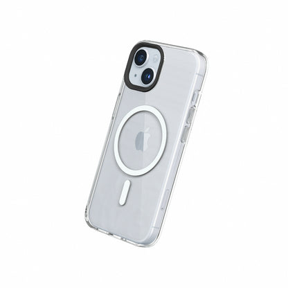 RHINOSHIELD Clear Case (MagSafe compatible) for iPhone 15 Plus (with Case, Camera Ring, and Button)
