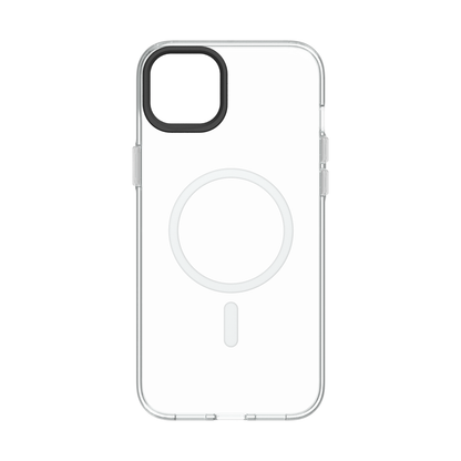 RHINOSHIELD Clear Case (MagSafe compatible) for iPhone 15 Plus (with Case, Camera Ring, and Button)