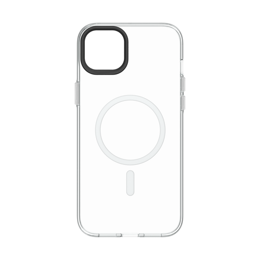 RHINOSHIELD Clear Case (MagSafe compatible) for iPhone 15 Plus (with Case, Camera Ring, and Button)