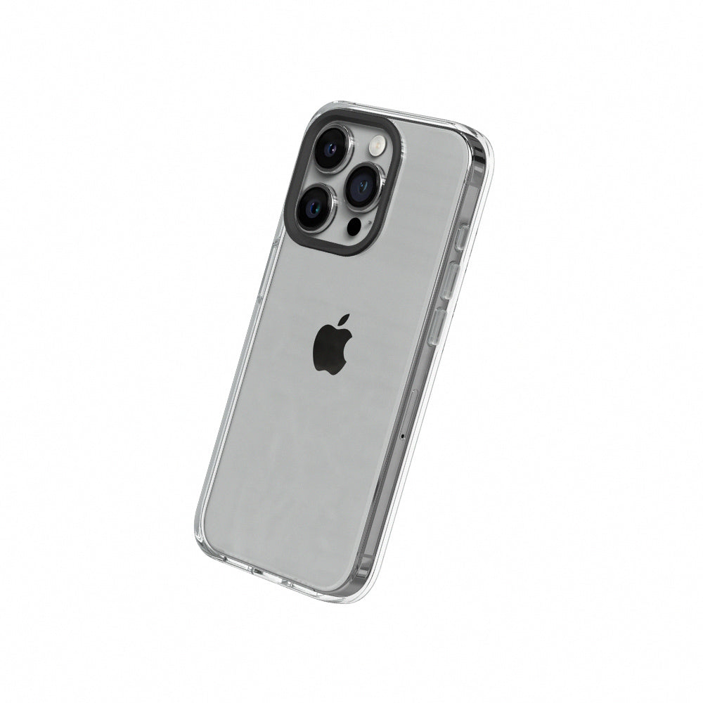 RHINOSHIELD Clear Case (MagSafe compatible) for iPhone 15 Pro Max (with Case, Camera Ring, and Button)