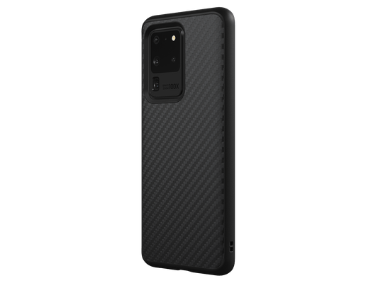 Samsung Galaxy S20 Ultra Cosmic Black RhinoShield Carbon Fiber SolidSuit 